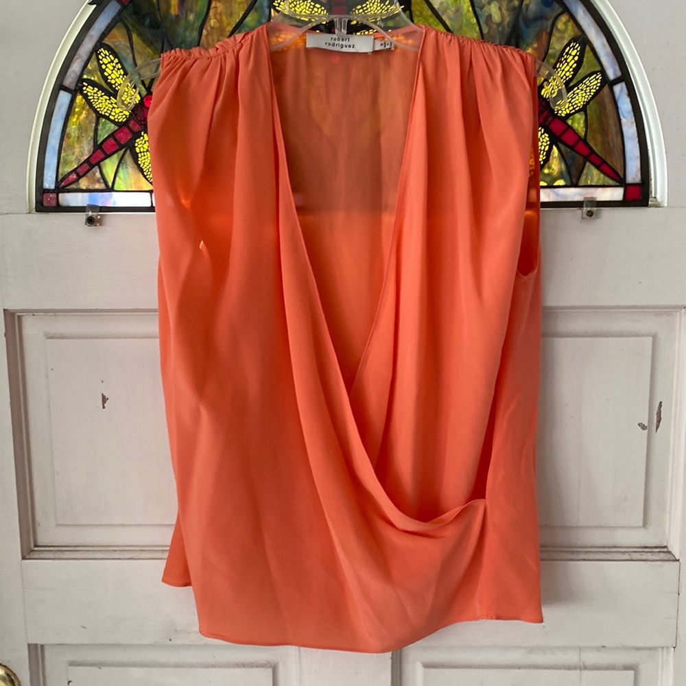 Women’s silk blouse by Robert Rodriguez. Size 0 (1/20)